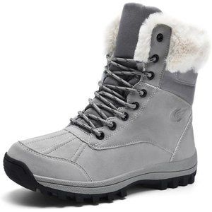 Women's Warm Snow Boots,  Fur Lined Waterproof Anti Klip Winter Ankle Booties